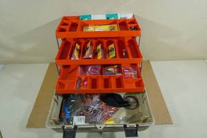 lot 158 image: Flambeau Adventurer Tackle Box with Assorted Tackle