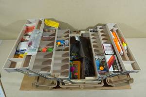 lot 161 image: Flambeau Adventurer Tackle Box with Assorted Tackle