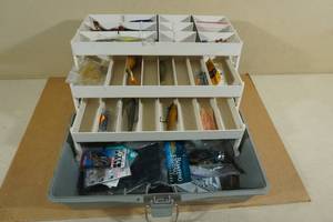lot 162 image: Tackle Box with Assorted Tackle