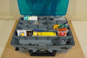 lot 166 image: Plano Tackle Box wih Assorted Tackle