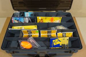 lot 167 image: Plano Over & Under Tackle Box with Assorted Tackle