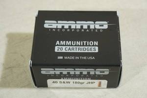 lot 175 image: 20 Ammo Inc .40 S&W 180 Gr JHP Ammo