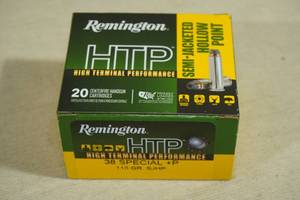 lot 179 image: 20 Remington HTP 38 Special P 110 Gr SJHP Ammo