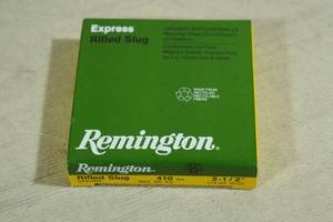 lot 202 image: 5 Remington Express .410 Gauge 2-12 Rifled Slugs