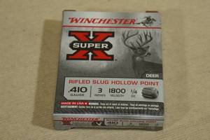 lot 204 image: 5 Winchester Super-X .410 Gauge 3 Rifled HP Slugs