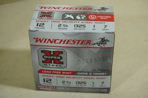 lot 231 image: 25 Winchester Super-X 12 Gauge 2-34 Steel 7 Shot Shotshells