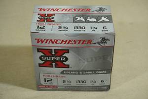 lot 233 image: 25 Winchester Super-X 12 Gauge 2-34 6 Shot Shotshells