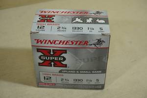 lot 234 image: 25 Winchester Super-X 12 Gauge 2-34 5 Shot Shotshells