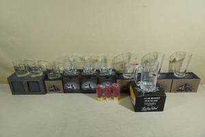 lot 270 image: Assorted Lucky Shot Glasses -Wine, Whiskey, Shot Glasses