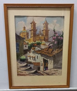lot 26 image: Framed Water Color