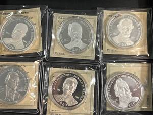 11 AMERICAN MINT US PRESIDENTS COMMEM. COINS 7.07 OZ .999 FINE SILVER