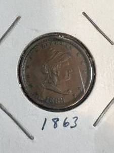 1863 US CIVIL WAR TOKEN