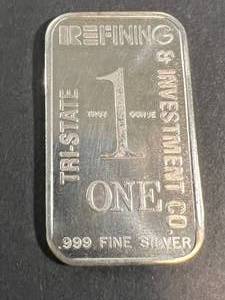 1 TROY OZ .999 FINE SILVER BAR