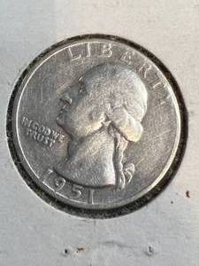 1951-S US WASHINGTON QUARTER