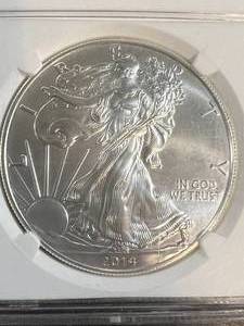 2014 AMERICAN SILVER EAGLE NGC MS69