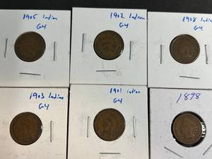 GROUP OF 9 US INDIAN HEAD CENTS 1898-1908