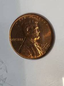 1960 DD US MEMORIAL CENT ANACS MS64 RED
