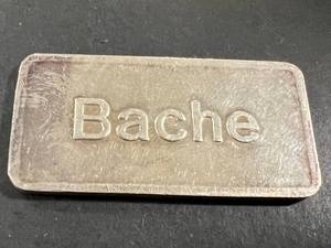 1 TROY OZ .999 FINE SILVER BACHE BAR