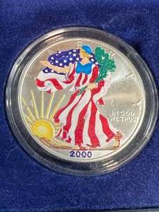 2000 AMERICAN SILVER EAGLE IN FULL COLOR