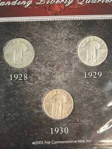 THE LAST 3 STANDING LIBERTY QUARTERS BOOK 1928-1930