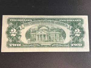 SERIES OF 1963 US RED SEAL $2 BILL