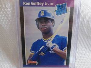 lot 3 image: 1989 Donruss Ken Griffey JR Rookie ...