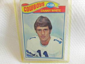 lot 28 image: 1977 Topps Danny White Rookie Card...