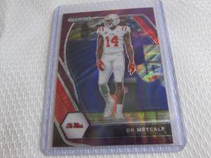 lot 39 image: 2021 Prizm DK Metcalf Purple Wave P...