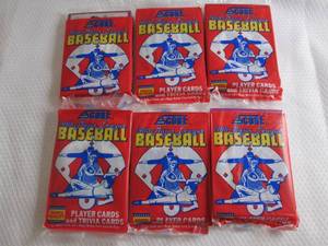 lot 51 image: 6 1989 Score Baseball Packs...