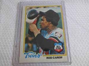 lot 57 image: 1978 Topps Rod Carew Card...