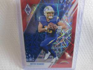 lot 60 image: 2021 Panini Phoenix Red Lazer Justi...