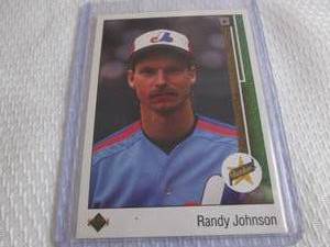 lot 73 image: 1989 Upper Deck Randy Johnson Rooki...