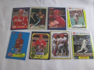 lot 90 image: Assorted Pete Rose Cards...