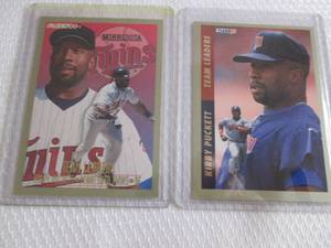 lot 92 image: 1993 & 1994 Fleer Kirby Puckett Tea...
