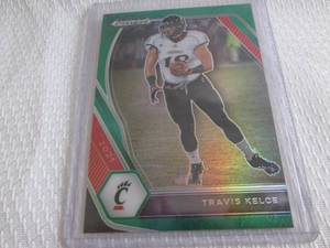 lot 119 image: 2021 Prizm Travis Kelce Green Prizm...
