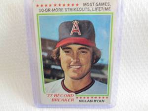 lot 126 image: 1978 Topps Nolan Ryan Record Breake...