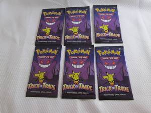 lot 130 image: 6 Pokemon Trick Or Trade Packs...
