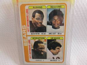 lot 131 image: 1978 Topps Walter Payton Bears Team...