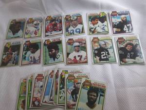 lot 136 image: Assorted 1979 Topps Football Cards...