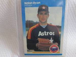 lot 137 image: 1987 Fleer Nolan Ryan Card...