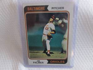 lot 163 image: 1974 Topps Jim Palmer Card...