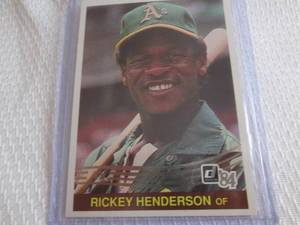 lot 179 image: 1994 Rickey Henderson 1984 Annivers...
