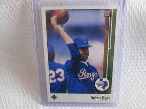 lot 181 image: 1989 Upper Deck Nolan Ryan Card...