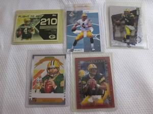 lot 186 image: Brett Favre Insert Cards...
