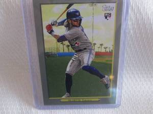 lot 189 image: 2020 Topps Bo Bichette Rookie Card...