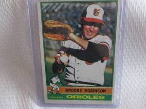 lot 193 image: 1976 Topps Brooks Robinson Card...
