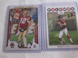 lot 195 image: 2008 Topps & Upper Deck Matt Ryan R...