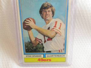 lot 199 image: 1974 Topps Steve Spurrier Card...