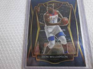 lot 204 image: 2020-21 Select Blue Zion Williamson...