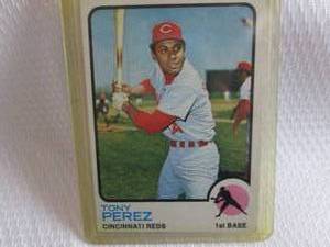 lot 208 image: 1973 Topps Tony Perez Card...